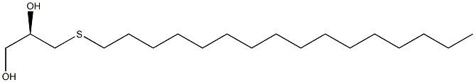 (R)-3-(Hexadecylthio)-1,2-propanediol Struktur