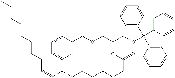 (+)-1-O-Benzyl-2-O-oleoyl-3-O-trityl-L-glycerol Struktur