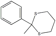 Acetophenone trimethylenedithioacetal Struktur