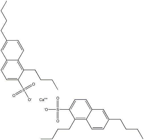 Bis(1,6-dibutyl-2-naphthalenesulfonic acid)calcium salt Struktur