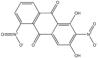 1,3-Dihydroxy-2,5-dinitroanthraquinone Struktur