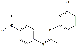 N1-(3-Chlorophenyl)-N2-(4-nitrophenyl)acetamidine Struktur