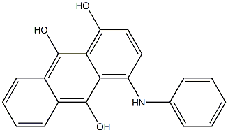 4-Anilino-1,9,10-anthracenetriol Struktur