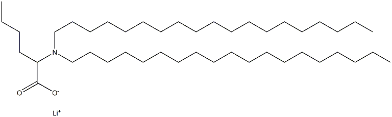 2-(Dinonadecylamino)hexanoic acid lithium salt Struktur