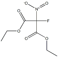 2-Fluoro-2-nitromalonic acid diethyl ester Struktur