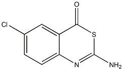 2-Amino-6-chloro-4H-3,1-benzothiazin-4-one Struktur