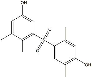 3,4'-Dihydroxy-2',5,5',6-tetramethyl[sulfonylbisbenzene] Struktur