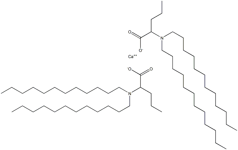 Bis[2-(didodecylamino)valeric acid]calcium salt Struktur