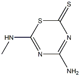 4-Amino-6-(methylamino)-2H-1,3,5-thiadiazine-2-thione Struktur