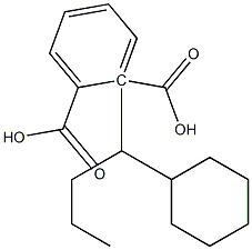 (-)-Phthalic acid hydrogen 1-[(S)-1-cyclohexylbutyl] ester Struktur