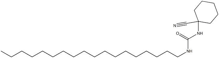 1-Octadecyl-3-(1-cyanocyclohexyl)urea Struktur