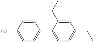 4-(2,4-Diethylphenyl)phenol Struktur