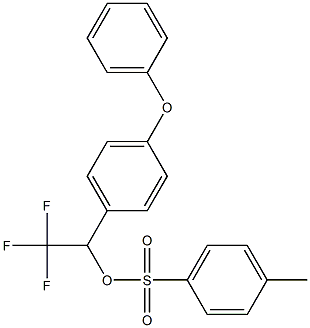 4-Methylbenzenesulfonic acid 2,2,2-trifluoro-1-(4-phenoxyphenyl)ethyl ester Struktur