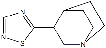 5-(1-Azabicyclo[2.2.2]octan-3-yl)-1,2,4-thiadiazole Struktur