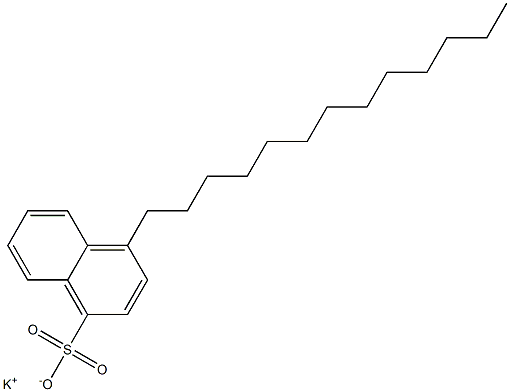 4-Tridecyl-1-naphthalenesulfonic acid potassium salt Struktur