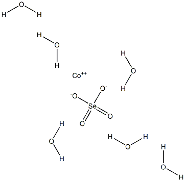 Cobalt selenate hexahydrate Struktur