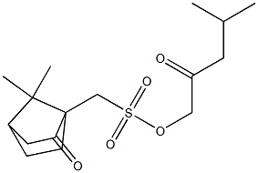 (7,7-Dimethyl-2-oxobicyclo[2.2.1]heptan-1-yl)methanesulfonic acid 4-methyl-2-oxopentyl ester Struktur