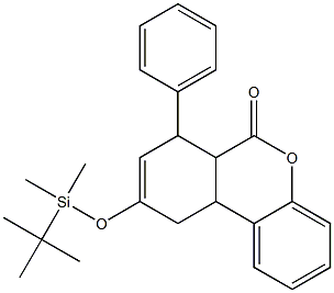 6a,7,10,10a-Tetrahydro-9-[[dimethyl(tert-butyl)silyl]oxy]-7-phenyl-6H-dibenzo[b,d]pyran-6-one Struktur