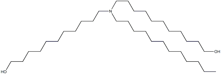 11,11'-(Dodecylimino)bis(1-undecanol) Struktur