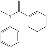 N-Phenyl-N-methyl-1-(1-cyclohexenyl)ethenamine Struktur