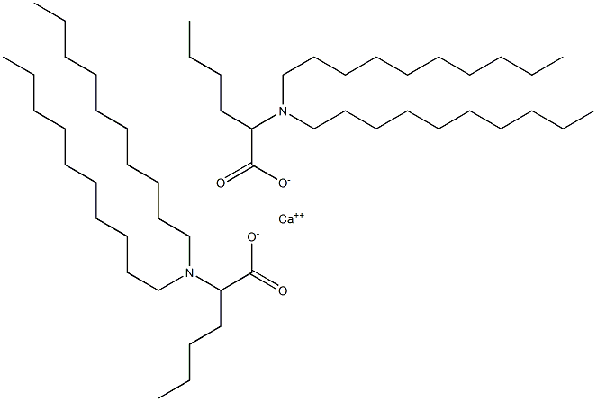 Bis[2-(didecylamino)hexanoic acid]calcium salt Struktur