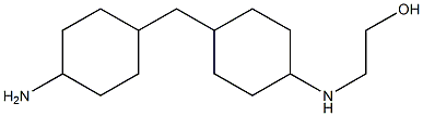 2-[4-(4-Aminocyclohexylmethyl)cyclohexylamino]ethanol Struktur