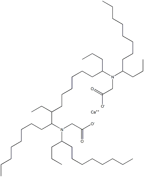 Bis[N,N-bis(1-propylnonyl)aminoacetic acid]calcium salt Struktur