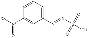 m-Nitrobenzenediazosulfonic acid Struktur