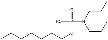 N,N-Dipropylamidophosphoric acid hydrogen heptyl ester Struktur