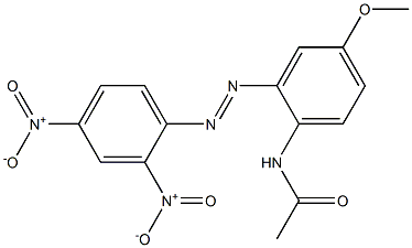 2'-(2,4-Dinitrophenylazo)-4'-methoxyacetanilide Struktur