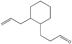 3-[2-(2-Propenyl)cyclohexyl]propanal Struktur