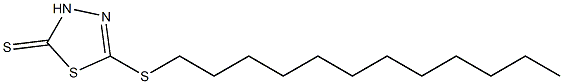 5-Dodecylthio-1,3,4-thiadiazole-2(3H)-thione Struktur