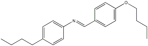 N-(p-Butoxybenzylidene)-p-butylaniline Struktur