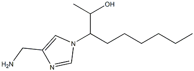 1-[1-(1-Hydroxyethyl)heptyl]-1H-imidazole-4-methanamine Struktur