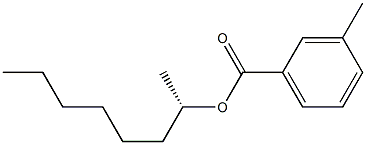 (+)-m-Toluic acid (S)-1-methylheptyl ester Struktur