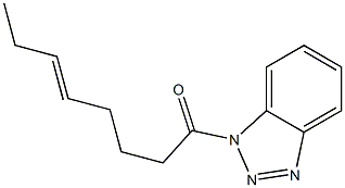 1-(5-Octenoyl)-1H-benzotriazole Struktur