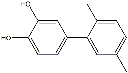 4-(2,5-Dimethylphenyl)benzene-1,2-diol Struktur