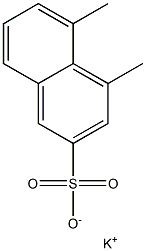 4,5-Dimethyl-2-naphthalenesulfonic acid potassium salt Struktur