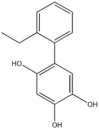 5-(2-Ethylphenyl)benzene-1,2,4-triol Struktur