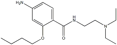 4-Amino-2-butoxy-N-[2-(diethylamino)ethyl]benzamide Struktur