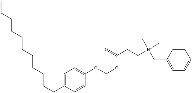 N,N-Dimethyl-N-benzyl-N-[2-[[(4-undecylphenyloxy)methyl]oxycarbonyl]ethyl]aminium Struktur