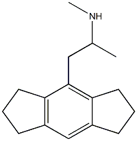 N-Methyl-1-[(1,2,3,5,6,7-hexahydro-s-indacen)-4-yl]-2-propanamine Struktur