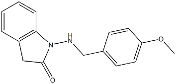 1-[(4-Methoxybenzyl)amino]-1H-indol-2(3H)-one Struktur