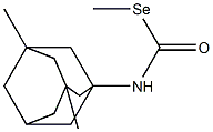 (3,5-Dimethyladamantan-1-yl)selenocarbamic acid Se-methyl ester Struktur