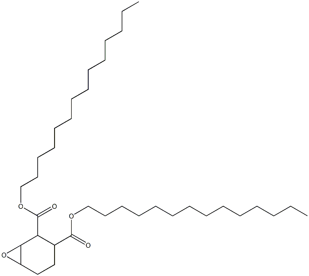 7-Oxabicyclo[4.1.0]heptane-2,3-dicarboxylic acid ditetradecyl ester Struktur