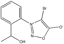 4-Bromo-3-[2-(1-hydroxyethyl)phenyl]-1,2,3-oxadiazol-3-ium-5-olate Struktur