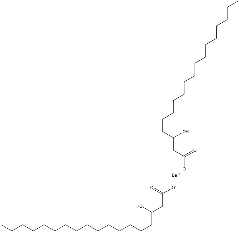 Bis(3-hydroxystearic acid)barium salt Struktur