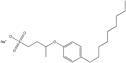 3-(4-Nonylphenoxy)butane-1-sulfonic acid sodium salt Struktur