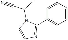 1-(1-Cyanoethyl)-2-phenyl-1H-imidazole Struktur