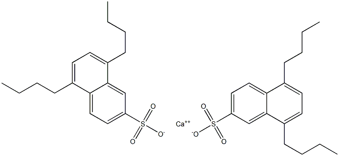 Bis(5,8-dibutyl-2-naphthalenesulfonic acid)calcium salt Struktur